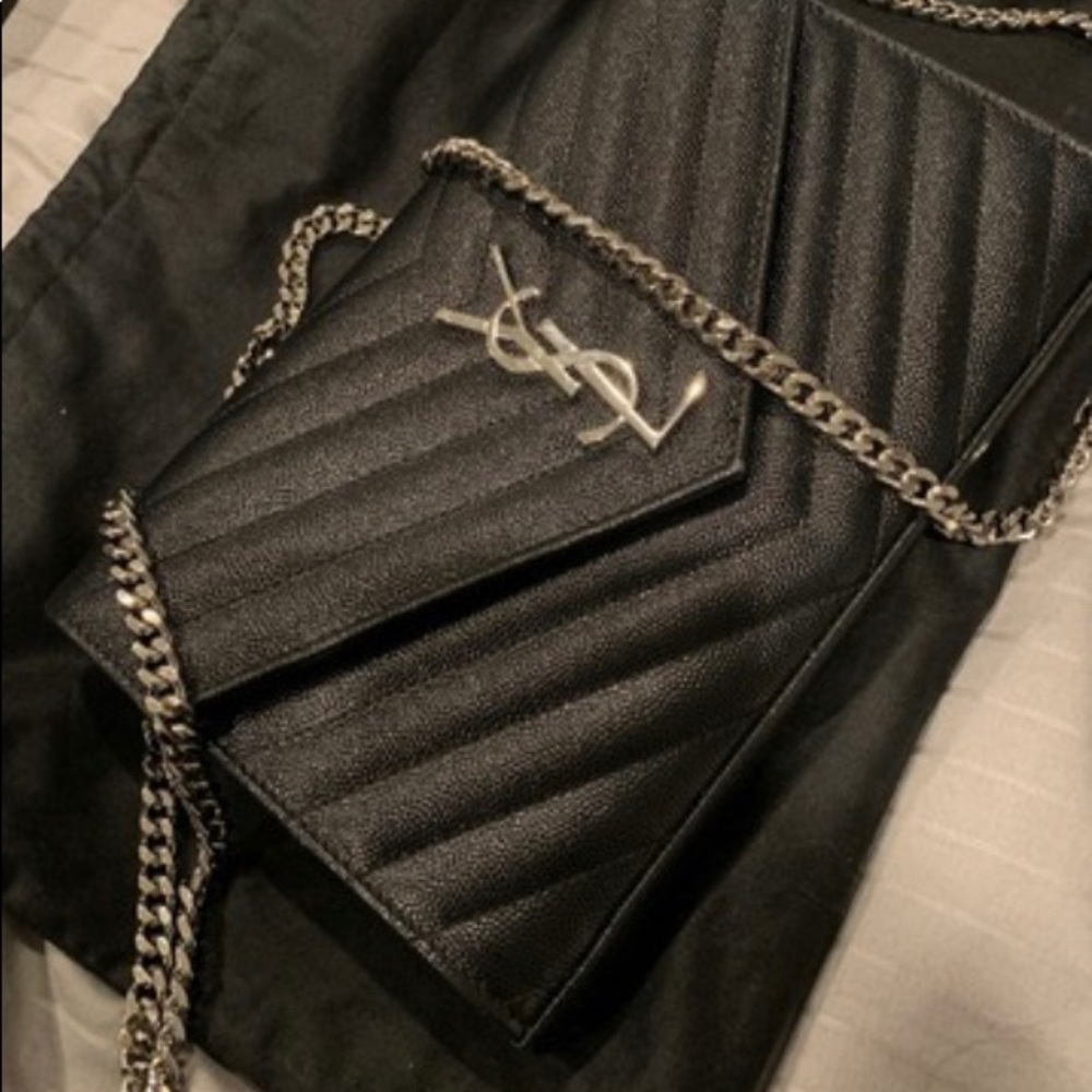 YSL CROSSBODY WALLET MONOGRAM ENVELOPE